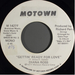 Diana Ross Gettin' Ready For Love USED VINYL 7INCH 45 RPM PROMO STEREO MONO