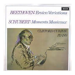 Ludwig van Beethoven / Franz Schubert / Clifford Curzon Eroica Variations / Moments Musicaux Vinyl LP USED