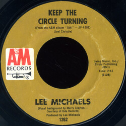 Lee Michaels Keep The Circle Turning / Do You Know What I Mean USED VINYL 7INCH 45 RPM SINGLE STYRENE