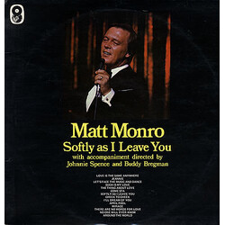 Matt Monro Softly As I Leave You Vinyl LP USED