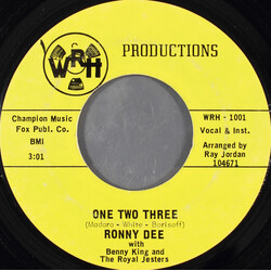 Ronny Dee / Benny King (2) / The Royal Jesters (2) One Two Three USED VINYL 7INCH 45 RPM STYRENE
