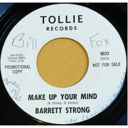 Barrett Strong Make Up Your Mind / I Better Run USED VINYL 7INCH 45 RPM SINGLE PROMO MONO