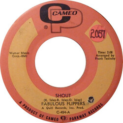 The Fabulous Flippers Shout / Turn On Your Love Light Vinyl 7" USED