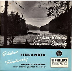 Jean Sibelius / Pyotr Ilyich Tchaikovsky / The Philadelphia Orchestra / Eugene Ormandy Finlandia / Andante Cantabile-From Quartet No 1 In D Major Op.1