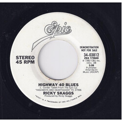 Ricky Skaggs Highway 40 Blues USED VINYL 7INCH 45 RPM PROMO