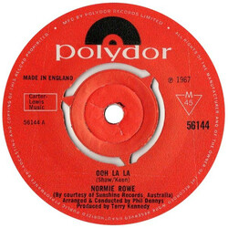 Normie Rowe Ooh La La USED VINYL 7INCH SINGLE