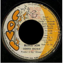 Dennis Brown Blood Son USED VINYL 7INCH 45 RPM SINGLE