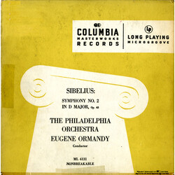 Jean Sibelius / The Philadelphia Orchestra / Eugene Ormandy Symphony No. 2 In D Major, Op. 43 Vinyl LP USED