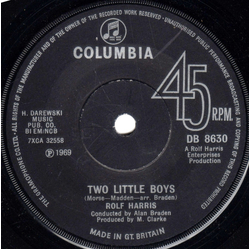 Rolf Harris Two Little Boys Vinyl 7" USED