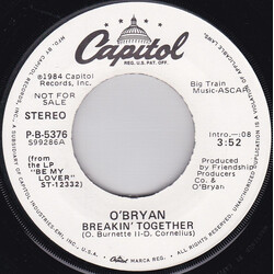 O'Bryan Breakin' Together USED VINYL 7INCH 45 RPM PROMO STEREO