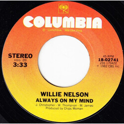 Willie Nelson Always On My Mind Vinyl 7" USED
