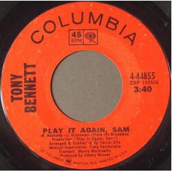 Tony Bennett Play It Again, Sam Vinyl 7" USED