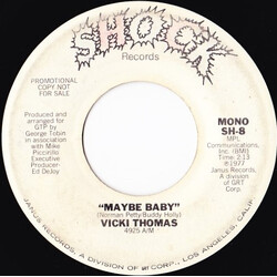 Vicki Thomas Maybe Baby USED VINYL 7INCH 45 RPM PROMO STEREO MONO