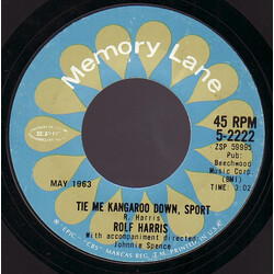 Rolf Harris Tie Me Kangaroo Down, Sport / Sun Arise USED VINYL 7INCH 45 RPM
