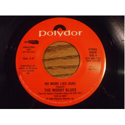 The Moody Blues No More Lies USED VINYL 7INCH 45 RPM SINGLE PROMO