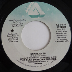 The Alan Parsons Project Snake Eyes USED VINYL 7INCH 45 RPM SINGLE PROMO MONO