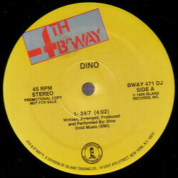 Dino (2) 24/7 USED VINYL 12INCH 45 RPM PROMO STEREO
