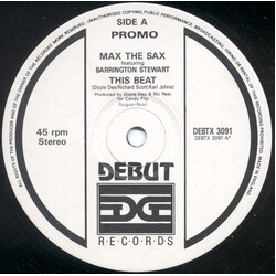 Max The Sax / Barrington Stewart This Beat USED VINYL 12INCH 45 RPM PROMO