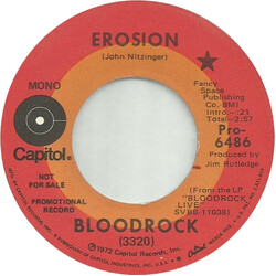 Bloodrock Erosion USED VINYL 7INCH 45 RPM PROMO STEREO MONO