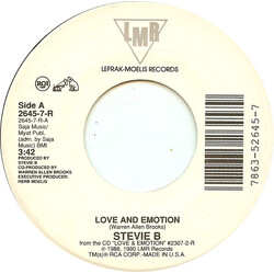 Stevie B Love And Emotion USED VINYL 7INCH 45 RPM