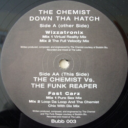 The Chemist Down Tha Hatch USED VINYL 12INCH