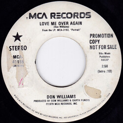 Don Williams (2) Love Me Over Again USED VINYL 7INCH 45 RPM PROMO