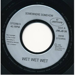 Wet Wet Wet Somewhere Somehow USED VINYL 7INCH SINGLE PROMO