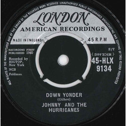 Johnny And The Hurricanes Down Yonder USED VINYL 7INCH 45 RPM SINGLE