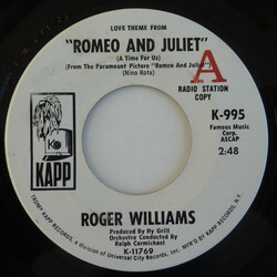Roger Williams (2) Love Theme From Romeo And Juliet (A Time For Us) USED VINYL 7INCH 45 RPM SINGLE PROMO