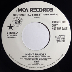 Night Ranger Sentimental Street USED VINYL 7INCH 45 RPM PROMO