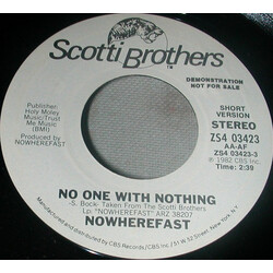 Nowherefast No One With Nothing USED VINYL 7INCH 45 RPM PROMO