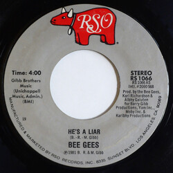 Bee Gees He's A Liar USED VINYL 7INCH 45 RPM SINGLE STYRENE