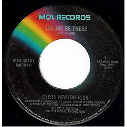 Olivia Newton-John Let Me Be There USED VINYL 7INCH SINGLE 45 RPM