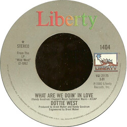 Dottie West What Are We Doin' In Love USED VINYL 7INCH SINGLE