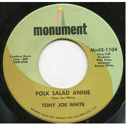 Tony Joe White Polk Salad Annie / Aspen Colorado USED VINYL 7INCH 45 RPM SINGLE