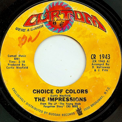 The Impressions Choice Of Colors Vinyl 7" USED