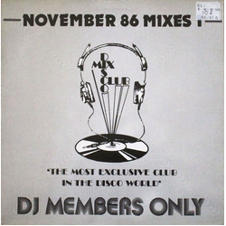 Various November 86 Mixes 1 Vinyl 12" USED