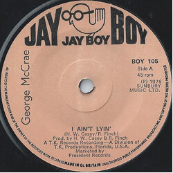 George McCrae I Ain't Lyin' USED VINYL 7INCH 45 RPM SINGLE