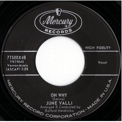 June Valli Oh Why / Apple Green USED VINYL 7INCH SINGLE 45 RPM