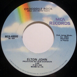 Elton John Crocodile Rock USED VINYL 7INCH 45 RPM SINGLE REISSUE