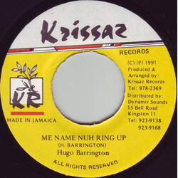 Hugo Barrington Me Name Nuh Ring Up USED VINYL 7INCH