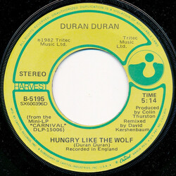 Duran Duran Hungry Like The Wolf USED VINYL 7INCH 45 RPM SINGLE