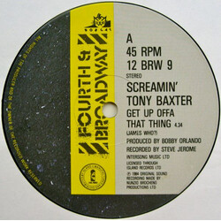 Tony Baxter Get Up Offa That Thing (James Who?) VINYL 12" USED