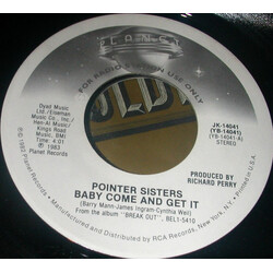 Pointer Sisters Baby Come And Get It USED VINYL 7INCH 45 RPM PROMO