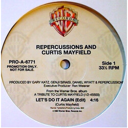 Repercussions / Curtis Mayfield Let's Do It Again USED VINYL 12INCH PROMO