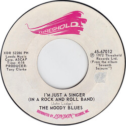 The Moody Blues I'm Just A Singer (In A Rock And Roll Band) USED VINYL 7INCH 45 RPM SINGLE STYRENE MONO