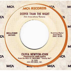 Olivia Newton-John Deeper Than The Night USED VINYL 7INCH SINGLE 45 RPM