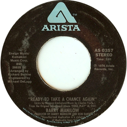 Barry Manilow Ready To Take A Chance Again Vinyl 7" USED