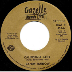 Randy Barlow California Lady / We're Crazy USED VINYL 7INCH 45 RPM