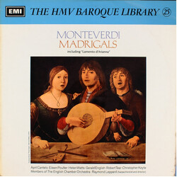 Claudio Monteverdi / English Chamber Orchestra / Raymond Leppard Monteverdi Madrigals Including "Lamento D'Arianna" Vinyl LP USED